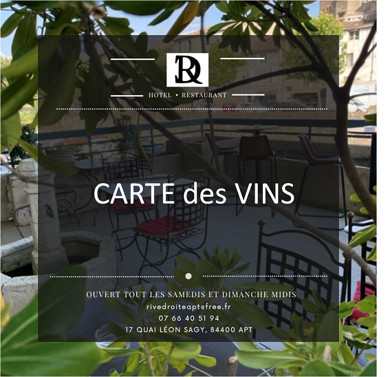 la carte des vins